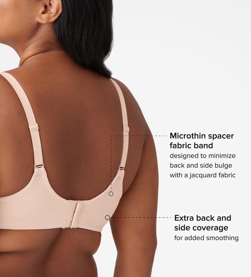 Wacoal Women's Back Appeal Minimizer Unlined Underwire Bra, Rose Dust, 36DD - Image 3